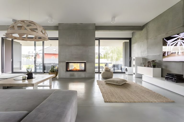 Living room listing photo after AI enhancement with Visual Property Agent